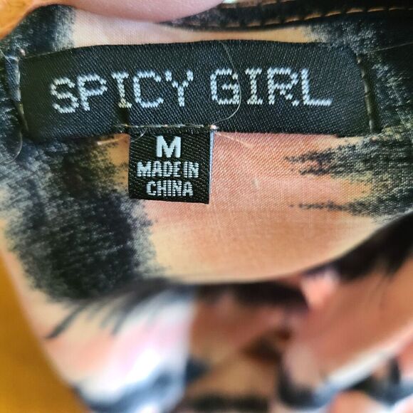 Kimono‎ Cardigan Colorful Coverup Boho Open Front Size Medium Spicy Girl Striped - Picture 6 of 8